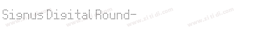 Signus Digital Round字体转换